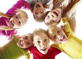 kinderen blij